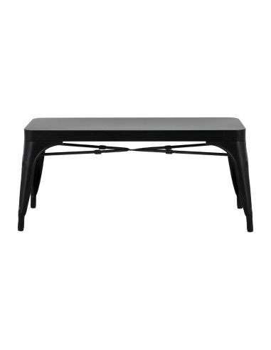 Bancs métal noir Bolero Bistro 1000 mm - lot de 2