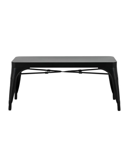 Bancs métal noir Bolero Bistro 1000 mm - lot de 2