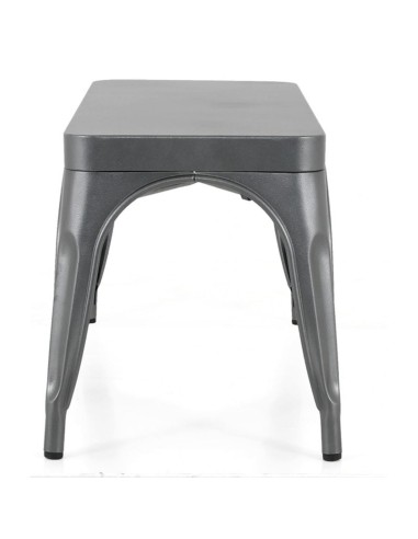 Bancs métal gris Bolero Bistro 1000 mm - lot de 2