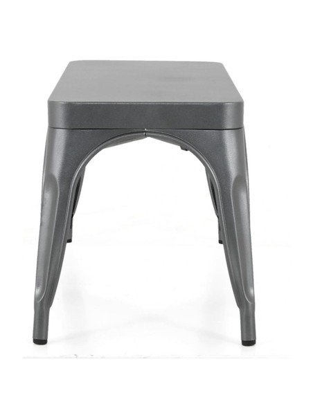 Bancs métal gris Bolero Bistro 1000 mm - lot de 2