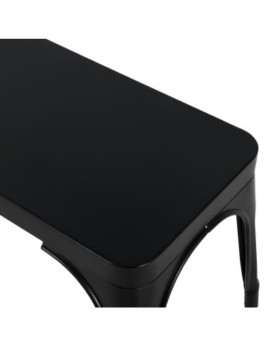 Bancs métal noir Bolero Bistro 1000 mm - lot de 2