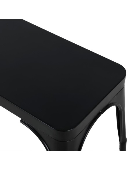 Bancs métal noir Bolero Bistro 1000 mm - lot de 2