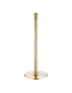 Poteaux d'accueil Bolero base plate inox - lot de 2