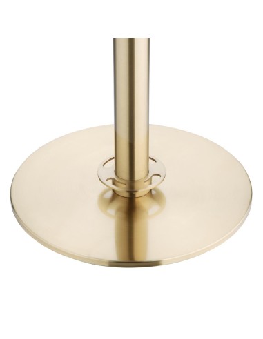 Poteaux d'accueil Bolero base plate inox - lot de 2