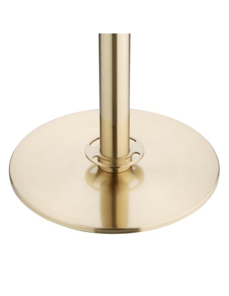 Poteaux d'accueil Bolero base plate inox - lot de 2