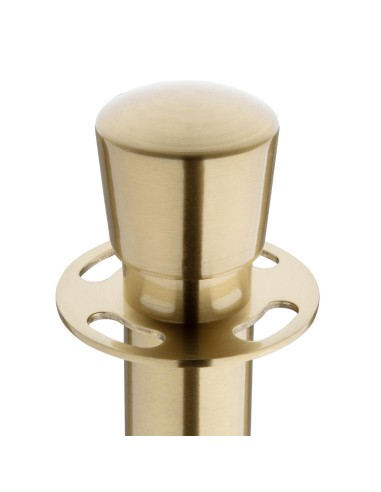 Poteaux d'accueil Bolero base plate inox - lot de 2