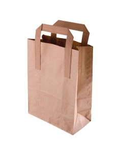 Grands sacs en papier marron Fiesta Recyclables - lot de 250
