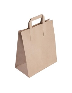 Grands sacs en papier marron Fiesta Recyclables - lot de 250 2