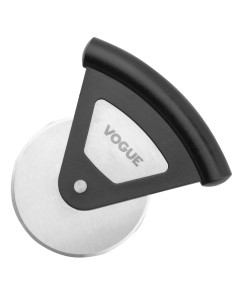 Roulette à pizza inox Vogue noir - Manche antidérapant