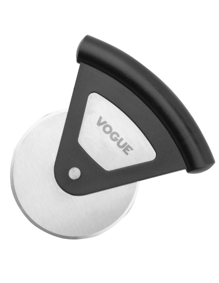 Roulette à pizza inox Vogue noir - Manche antidérapant