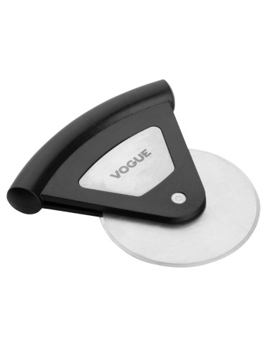 Roulette à pizza inox Vogue noir - Manche antidérapant