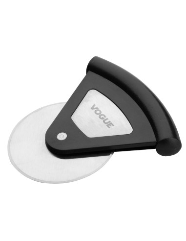 Roulette à pizza inox Vogue noir - Manche antidérapant