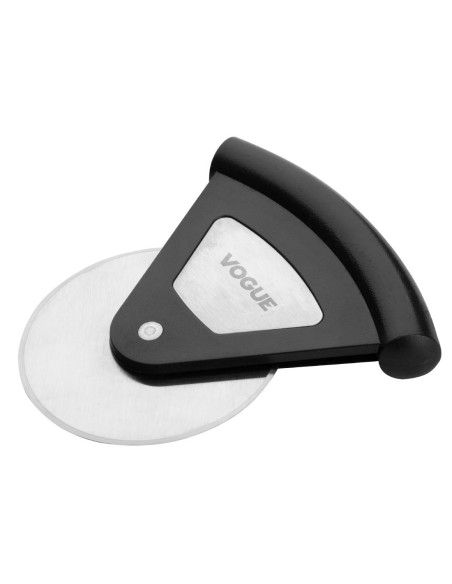 Roulette à pizza inox Vogue noir - Manche antidérapant