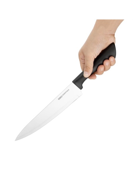 Couteau de cuisine Nisbets Essentials noir 20 cm