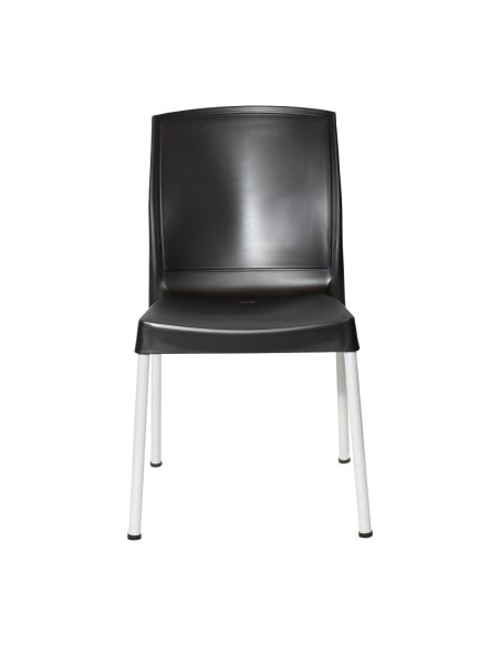 Chaises Bolero Elements noires - lot de 4, empilables