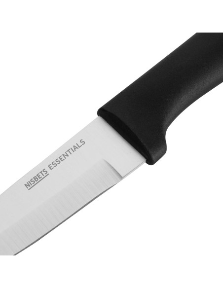 Couteau d'office Nisbets Essentials Noir 9 cm