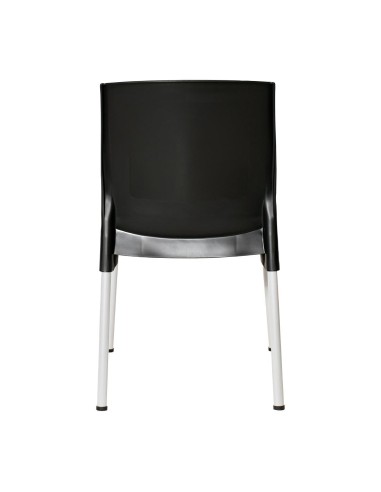 Chaises Bolero Elements noires - lot de 4, empilables