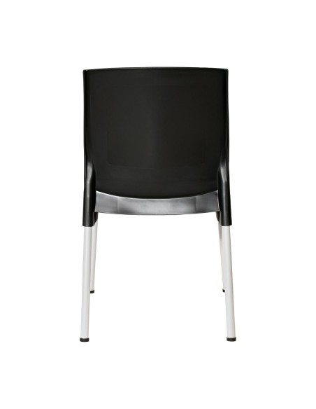 Chaises Bolero Elements noires - lot de 4, empilables
