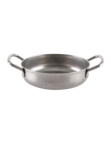 Plat vintage à deux anses Olympia 125 mm - inox