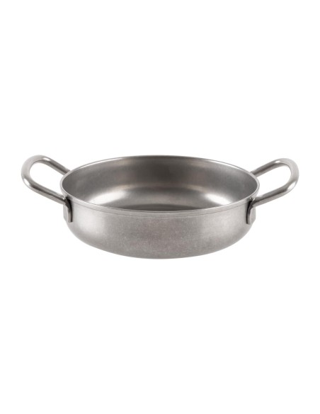 Plat vintage à deux anses Olympia 125 mm - inox