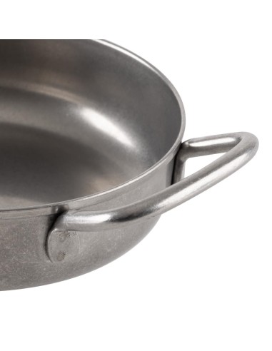 Plat vintage à deux anses Olympia 125 mm - inox