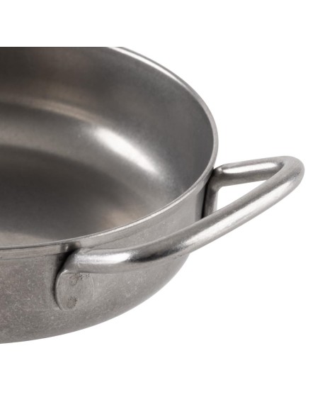 Plat vintage à deux anses Olympia 125 mm - inox