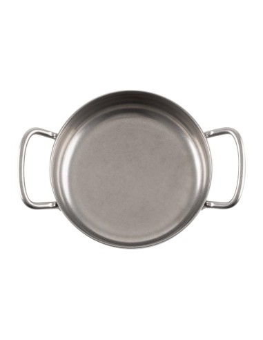 Plat vintage à deux anses Olympia 125 mm - inox