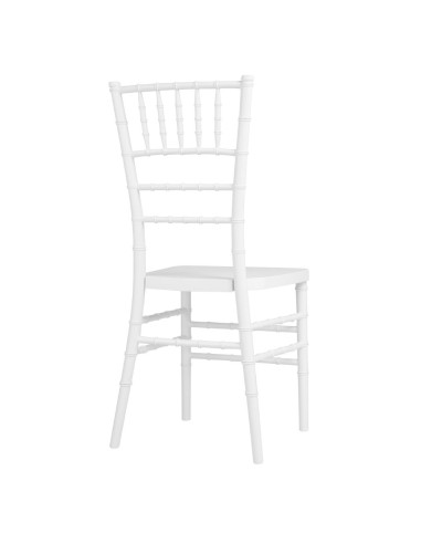 Chaises Bolero Chiavari en polypropylène blanches - lot de 4