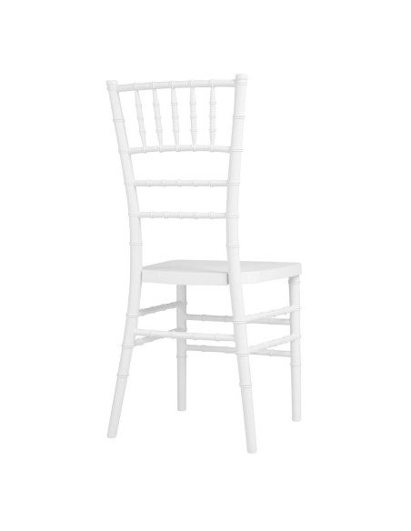 Chaises Bolero Chiavari en polypropylène blanches - lot de 4
