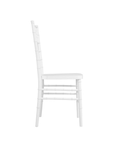 Chaises Bolero Chiavari en polypropylène blanches - lot de 4