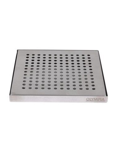 Bac de récupération bar inox Olympia 150x150 mm