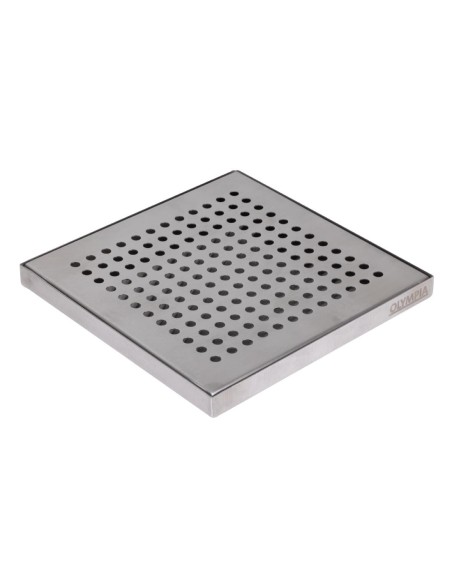 Bac de récupération bar inox Olympia 150x150 mm