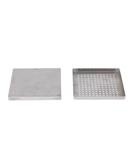 Bac de récupération bar inox Olympia 150x150 mm