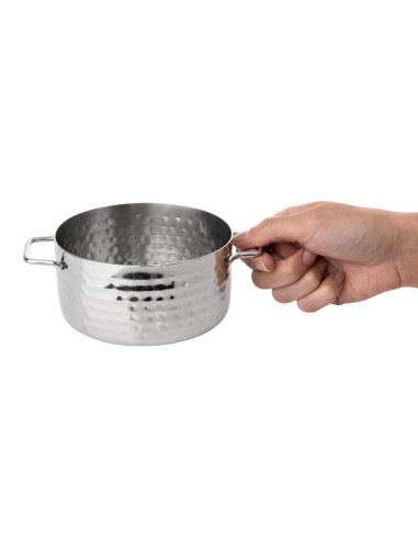 Mini cocotte présentation martelée Olympia 675 ml - Inox