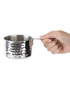 Mini casserole de présentation martelée Olympia 90 mm - inox 2
