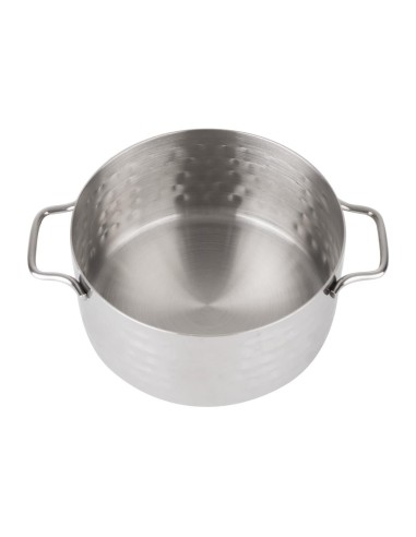 Mini cocotte présentation martelée Olympia 675 ml - Inox