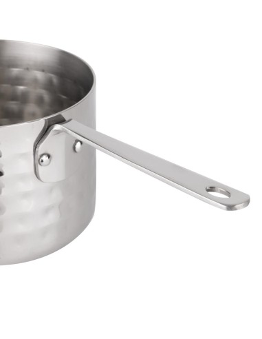 Mini casserole de présentation martelée Olympia 90 mm - inox