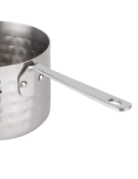 Mini casserole de présentation martelée Olympia 90 mm - inox