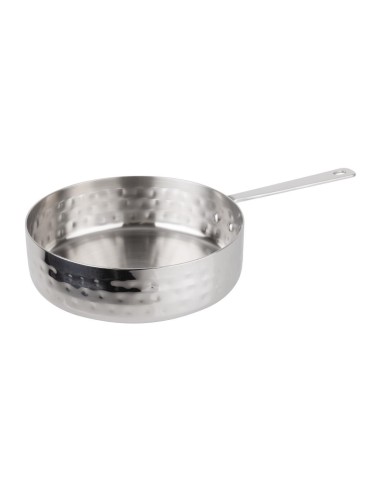 Mini casserole de présentation martelée Olympia 125 mm - Inox