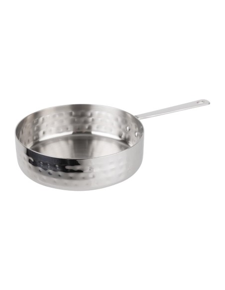 Mini casserole de présentation martelée Olympia 125 mm - Inox