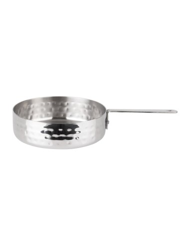 Mini casserole de présentation martelée Olympia 125 mm - Inox