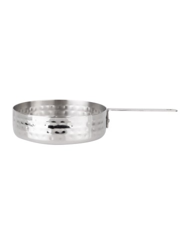 Mini casserole de présentation martelée Olympia 125 mm - Inox