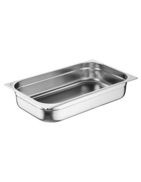 Bacs GN 1/1 inox Nisbets Essentials 100 mm - lot de 3