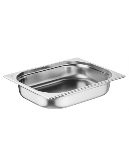 Bacs GN 1/2 inox Nisbets Essentials 65 mm - lot de 3