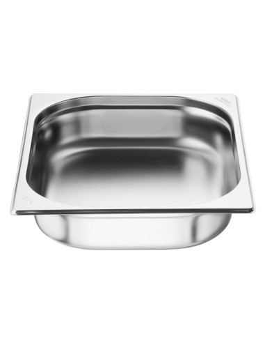 Bacs GN 1/2 inox Nisbets Essentials 65 mm - lot de 3