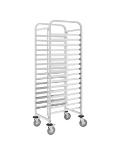 Chariot porte-plateaux Vogue 16 niveaux - Inox 201