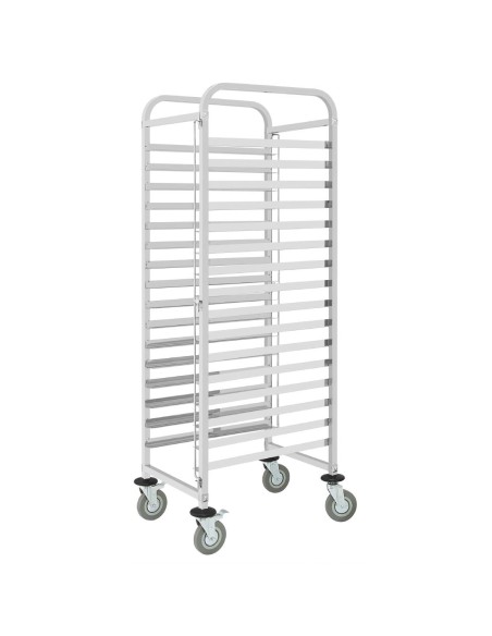 Chariot porte-plateaux Vogue 16 niveaux - Inox 201