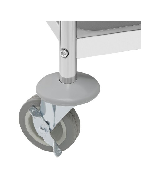 Chariot de débarrassage Vogue 4 niveaux - inox, 100 kg