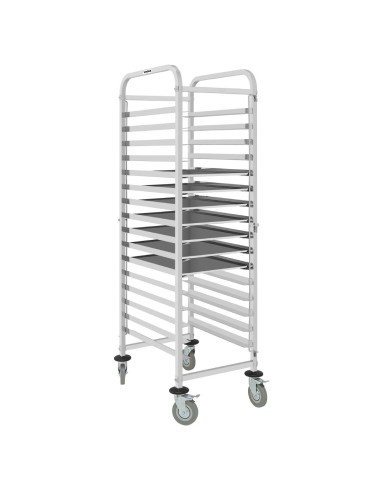 Chariot porte-plateaux Vogue 16 niveaux - Inox 201