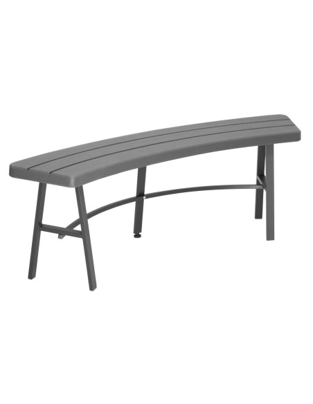 Table de pique-nique Bolero Valletta avec bancs - Gris